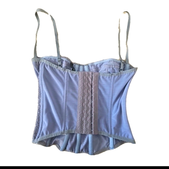 Urban Outfitters Out From Under Modern Love Corset In Periwinkle Blue S - Picture 4 of 11